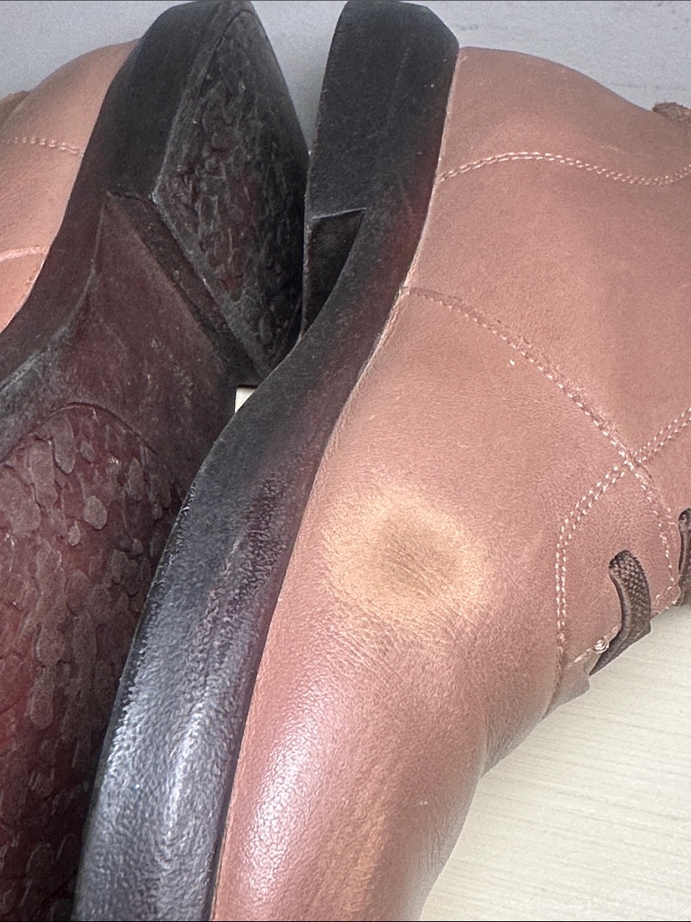 Qin beale Casual Lace-Up Ankle Shoes in Dusty Rose - Picture 7 of 13